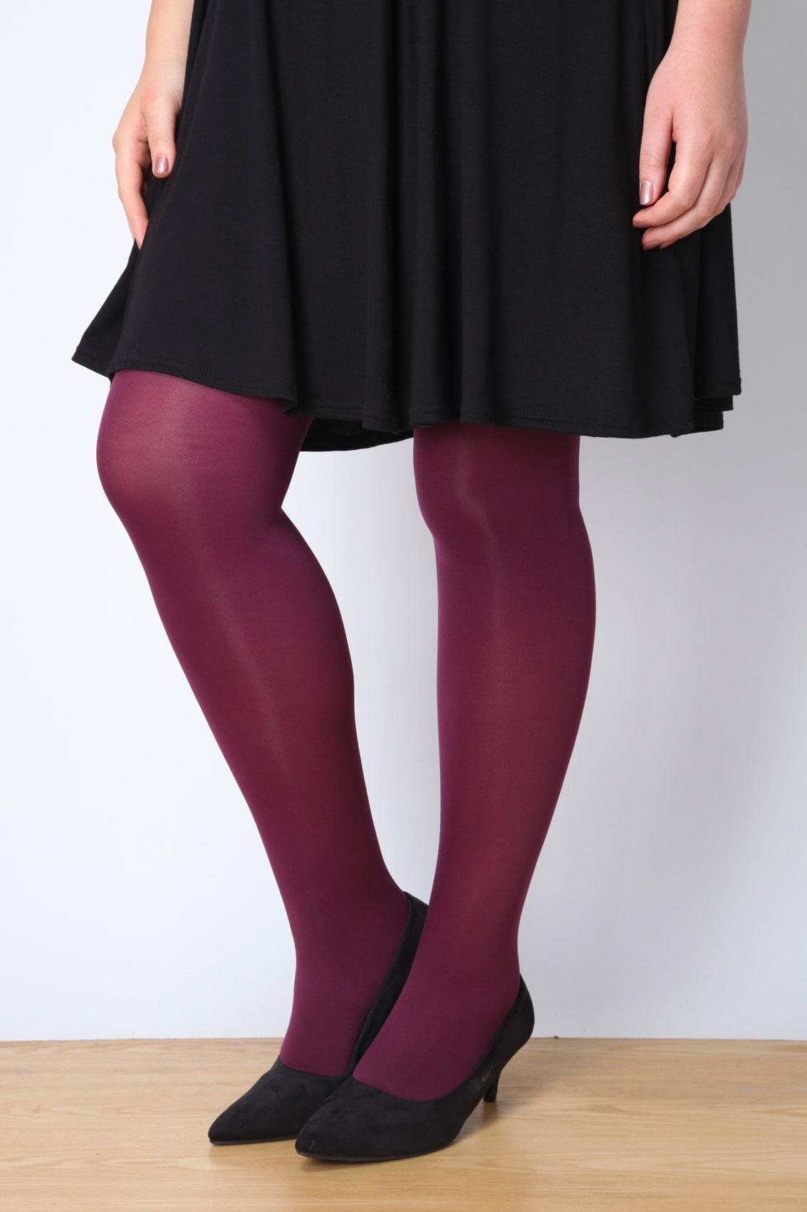 Damson Purple 80 Denier Tights Plus Size 161820222426283032