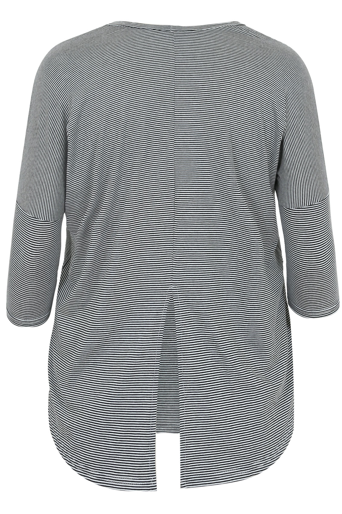 split striped shirt