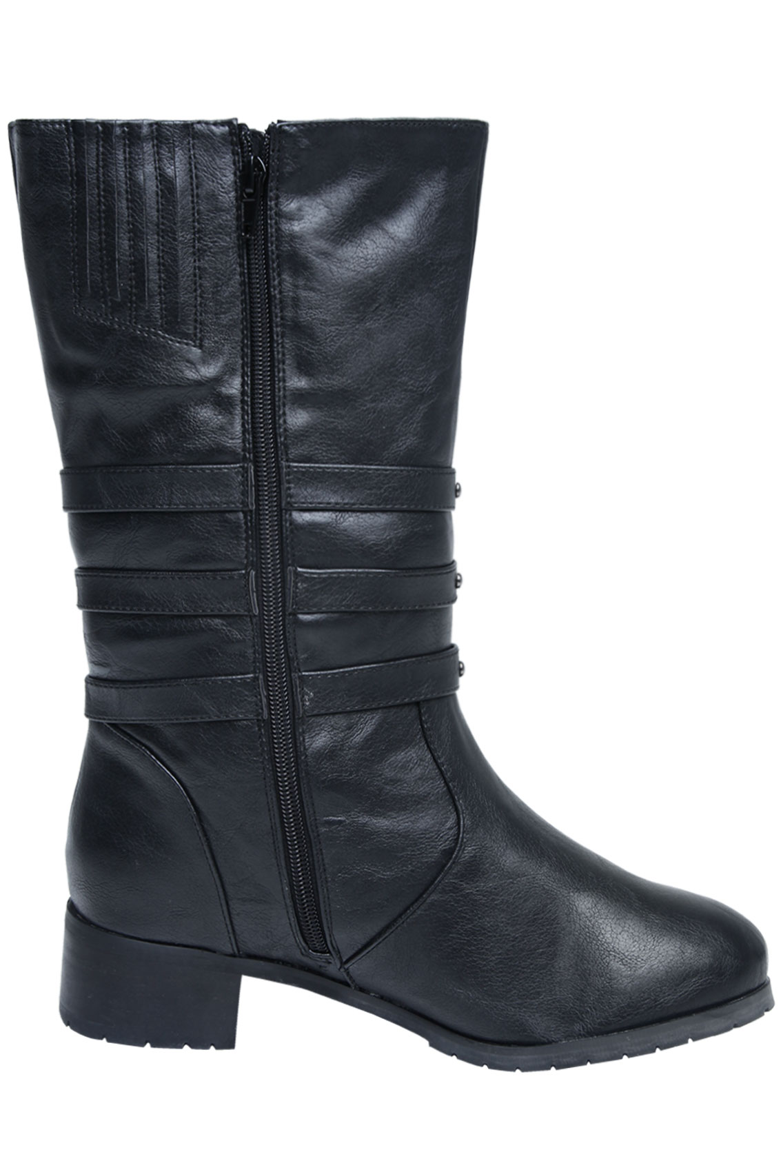 hunter boots black mid calf