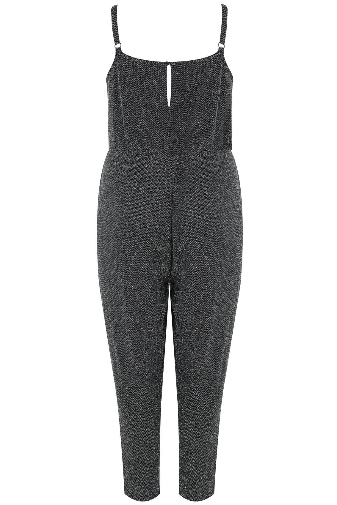black and silver jumpsuit