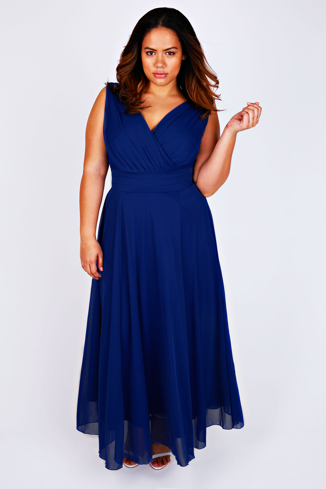 cobalt blue dress maxi