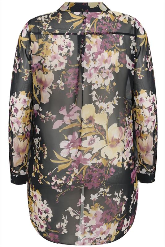 floral longline shirt