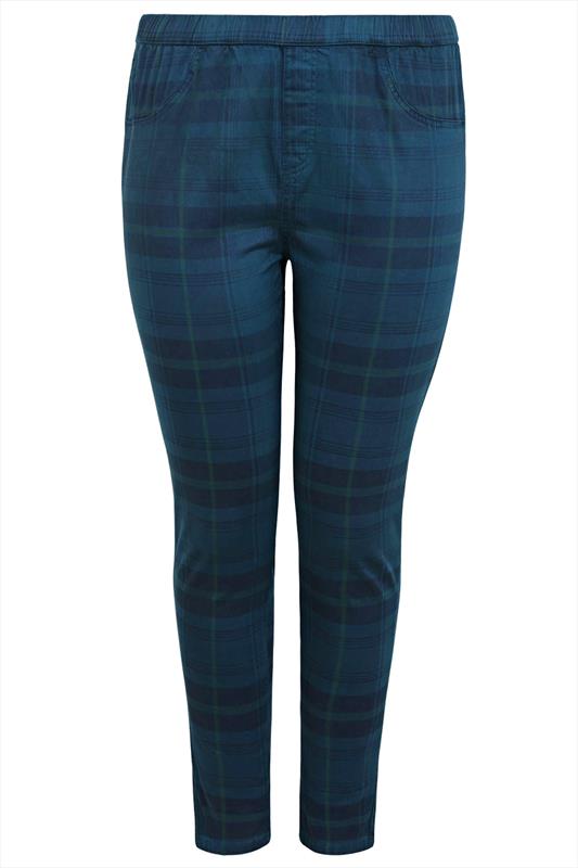 tartan jeggings