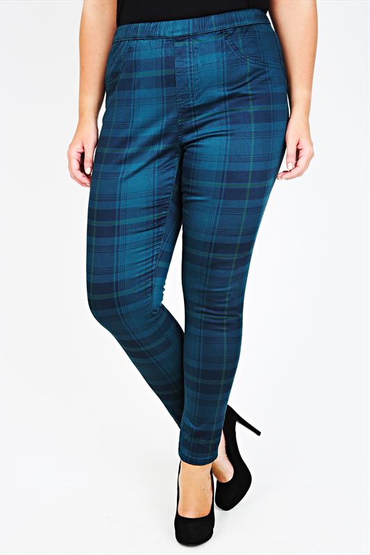 tartan jeggings