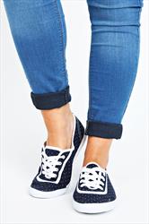 womens navy lace up pumps