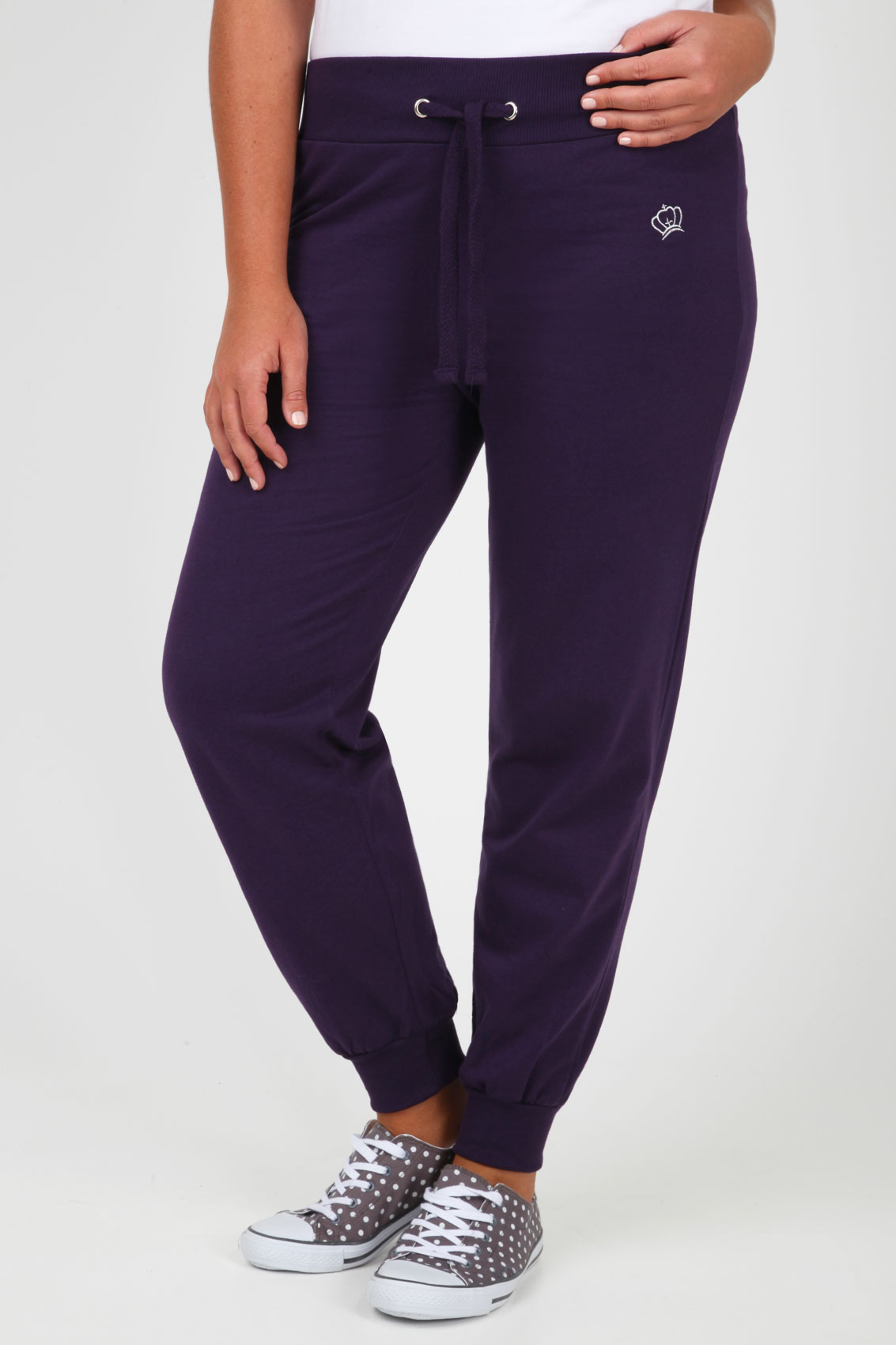 womens purple joggers